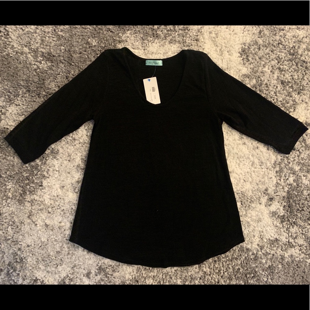 NWT Black Knit Top from Blue Door Boutique - Picture 1 of 12
